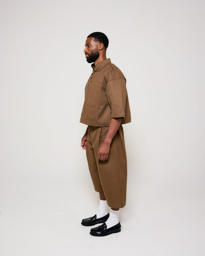 Structured button shirt