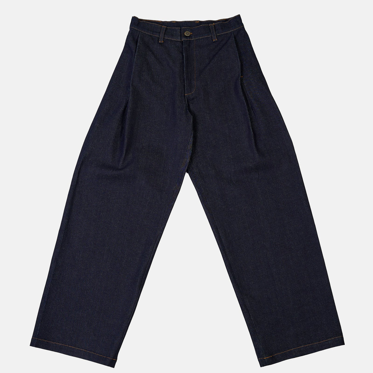Trousers in Dark Indigo, back
